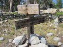 The second Cinko Lake trail junction - also the junction down to the West Walker River