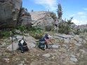 Resting at the top of the pass - only another 6 miles to go.